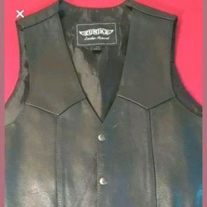 Unik Brand Leather vest.